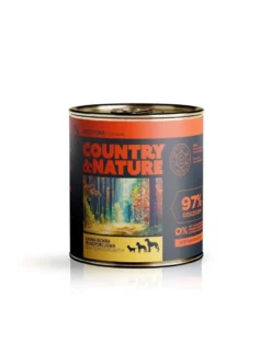 COUNTRY&NATURE Alimento umido senza cereali carne di cervo con mirtillo rosso 850 g