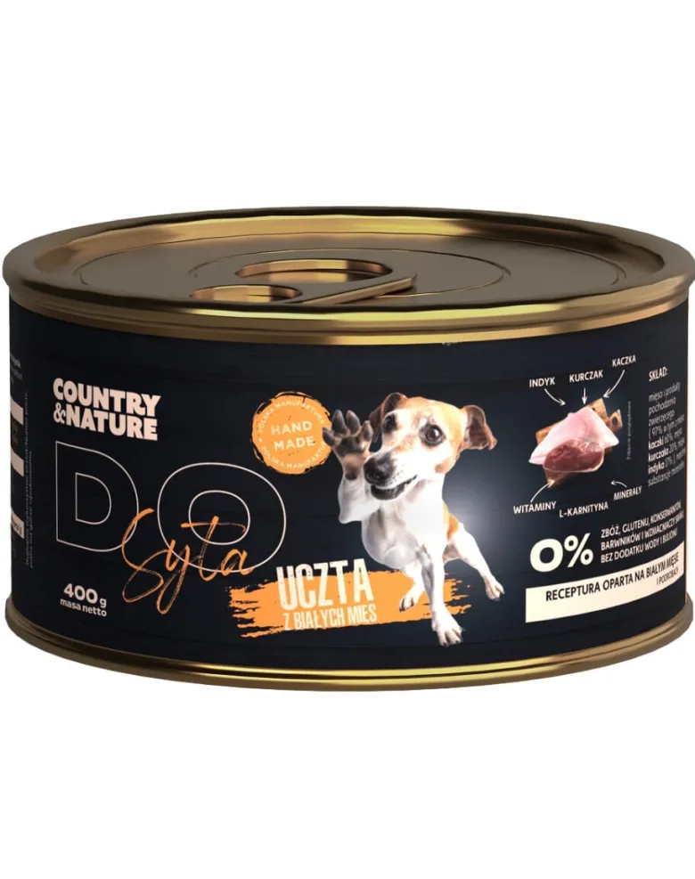 COUNTRY&NATURE carni bianche - cibo umido per cani adulti 400 g