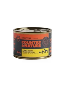 COUNTRY&NATURE Cibo umido senza cereali cinghiale con mirtilli rossi 410 g