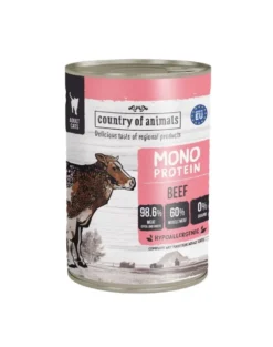 COUNTRY OF ANIMALS Cat Monoprotein Beef 400g manzo, cibo umido per gatti