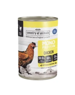 COUNTRY OF ANIMALS Cat Monoprotein Chicken 400g pollo, cibo umido per gatti