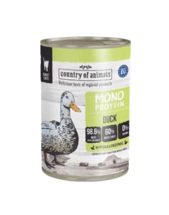 COUNTRY OF ANIMALS Cat Monoprotein Duck 400g anatra, cibo umido per gatti