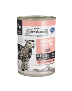 COUNTRY OF ANIMALS Cat Monoprotein Lamb 400g agnello, cibo umido per gatti