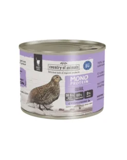 COUNTRY OF ANIMALS Cat Monoprotein Quail 200g quaglia, cibo umido per gatti