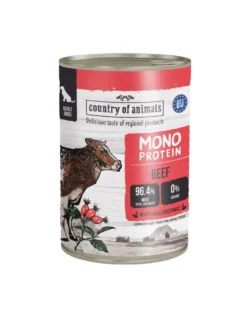 COUNTRY OF ANIMALS Dog Monoprotein Beef 400g manzo, cibo umido per cani