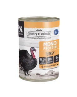 COUNTRY OF ANIMALS Kittens Monoprotein Turkey 400g tacchino, cibo umido per gattini