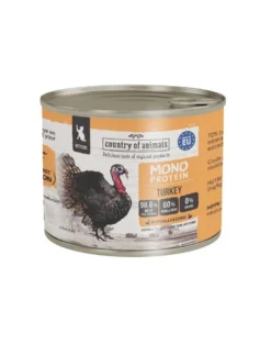 COUNTRY OF ANIMALS Kittens Monoprotein Turkey 200g tacchino, cibo umido per gattini