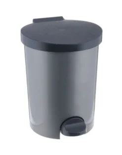 CURVER Cestino con pedale 15 l argento