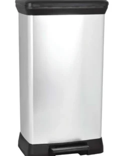 CURVER Cestino DECO BIN 30 l nero/argento metallizzato
