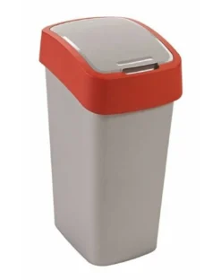 CURVER Cestino "FLIP BIN" 50 l argento/rosso