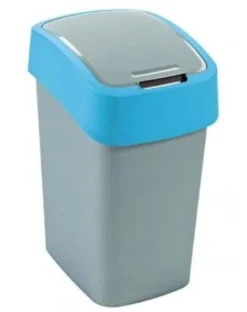 CURVER Cestino per rifiuti "FLIP BIN" 25 l argento/blu