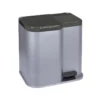 CURVER DUO PEDALBIN cestino per la raccolta differenziata argento/grigio scuro