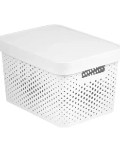 CURVER INFINITY Contenitore traforato da 17 l con coperchio bianco