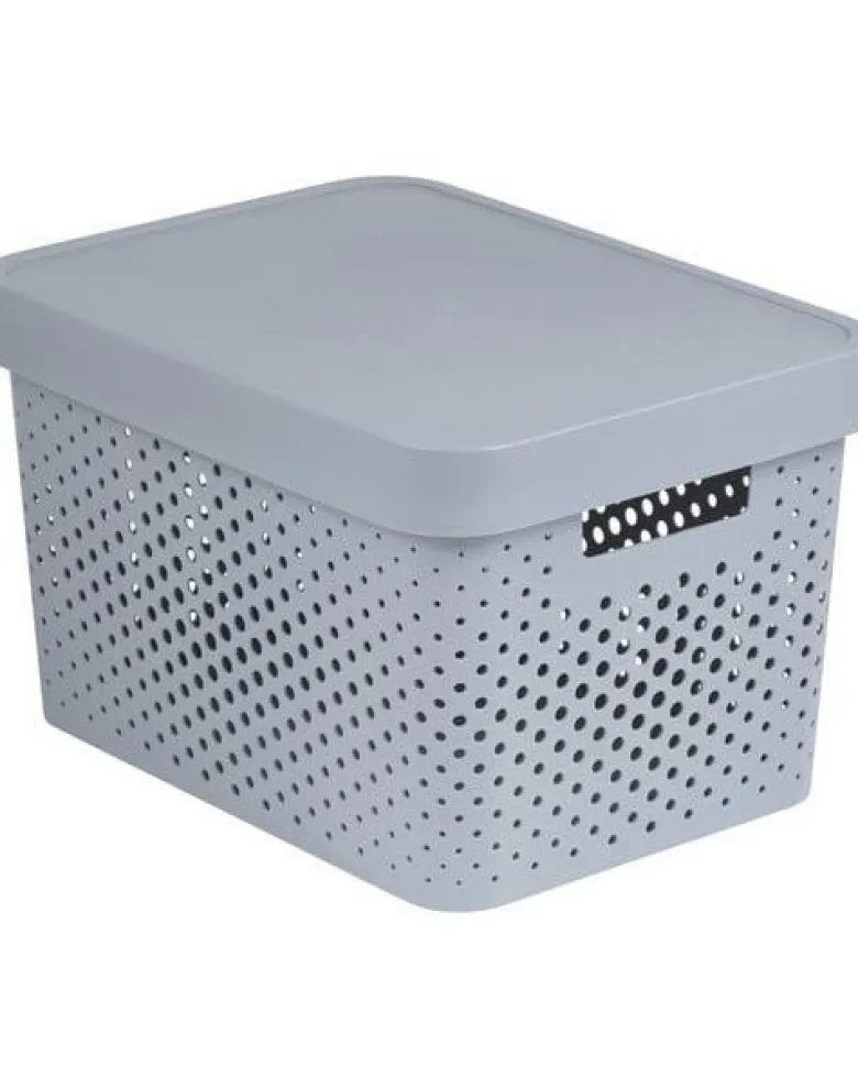 CURVER INFINITY Contenitore traforato da 17 l con coperchio grigio chiaro