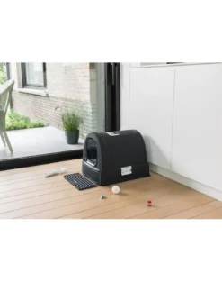 CURVER Lettiera per gatti antracite/grigio + ARISTOCAT Lettiera in silicio 3,8l GRATIS
