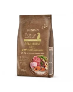 Dog Purity Rice Semimoist Rabbit and Lamb 800 g cibo semi-morbido per cani adulti di tutte le razze