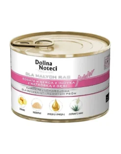 DOLINA NOTECI Premium Junior per razze piccole Cuore di tacchino e fegato d'oca 185g