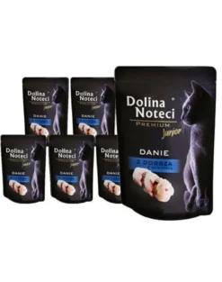 DOLINA NOTECI Premium Junior Piatto di merluzzo e sardine per gattini 10 x 85g