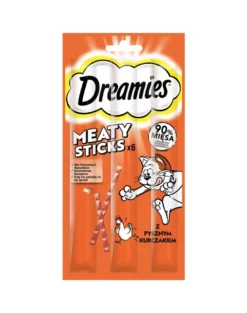 DREAMIES Meaty Sticks Deliziosi bastoncini con pollo per gatti adulti 30g