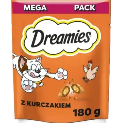 DREAMIES Mega Pack 4x180g Deliziosi bocconcini con pollo per gatti