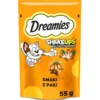 DREAMIES ShakeUps Multivitamins 55g snack per gatti con pollo, anatra ed erba gatta