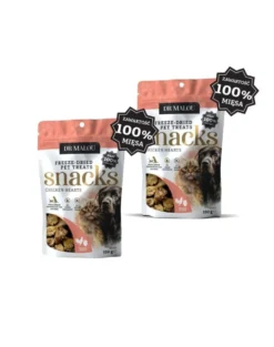 DR MALOU 100% cuori di pollo liofilizzati 2x150g snack per cani e gatti
