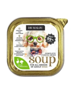 DR MALOU Zuppa liofilizzata Anatra con broccoli 12g cibo umido per cani