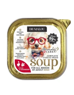 DR MALOU Zuppa liofilizzata Anatra con mirtilli Urinary 12g cibo umido per cani