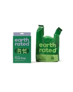 EARTH RATED Poops Bags sacchetti igienici grandi alla lavanda per escrementi 120pz