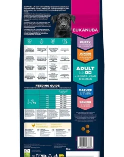 EUKANUBA Adult Large Breeds Chicken 3 kg cibo secco per cani di grandi razze ricco di pollo fresco