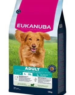 EUKANUBA Adult Large Breeds Lamb Rice 12kg cibo secco ricco di agnello e riso per cani di taglia grande