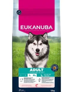 EUKANUBA Adult Large Breeds Salmon Barley 12 kg cibo secco per cani di grandi razze ricco di salmone e orzo