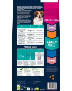EUKANUBA Adult Small Medium Breeds Lamb Rice 12 kg cibo secco per cani di piccola e media taglia ricco di agnello e riso