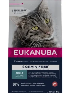 EUKANUBA Grain Free Adult Salmone 2 kg per gatti adulti