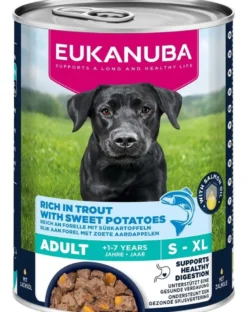 EUKANUBA Life Care Adult Rich in Trout 400 g paté per cani ricco di trota e patate dolci
