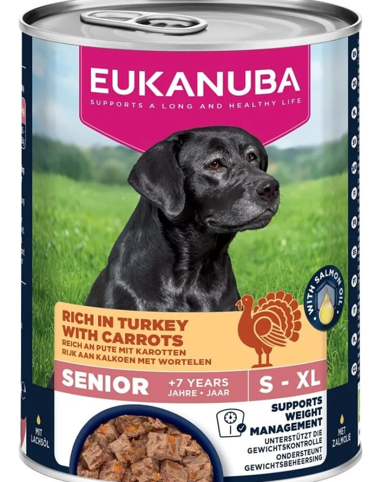 EUKANUBA Life Care Senior Rich in Turkey 400 g paté per cani anziani ricco di tacchino e carote