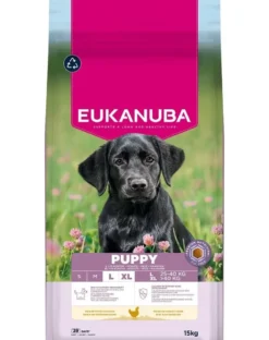 EUKANUBA Puppy Large Breeds Chicken 15 kg crocchette per cuccioli di grandi razze ricche di pollo fresco