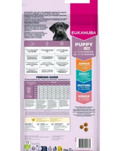 EUKANUBA Puppy Large Breeds Chicken 15 kg crocchette per cuccioli di grandi razze ricche di pollo fresco