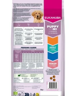 EUKANUBA Puppy Large Breeds Lamb Rice 3 kg cibo secco per cuccioli di razze grandi ricco di agnello e riso