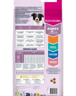 EUKANUBA Puppy Medium Breeds Chicken 15 kg cibo secco per cuccioli di razze medie ricco di pollo fresco