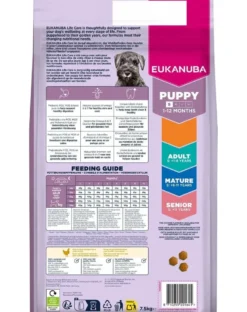 EUKANUBA Puppy Small Breeds Chicken 7,5 kg cibo secco per cuccioli di piccole razze ricco di pollo fresco