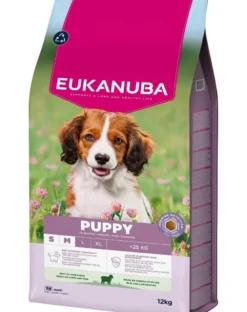 EUKANUBA Puppy Small Medium Breeds Lamb Rice 12 kg cibo secco per cuccioli di razze piccole e medie ricco di agnello e riso
