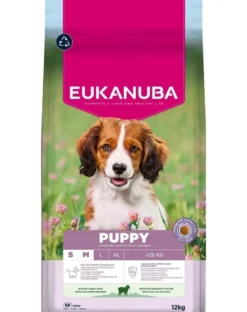 EUKANUBA Puppy Small Medium Breeds Lamb Rice 12 kg cibo secco per cuccioli di razze piccole e medie ricco di agnello e riso