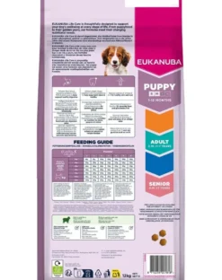 EUKANUBA Puppy Small Medium Breeds Lamb Rice 12 kg cibo secco per cuccioli di razze piccole e medie ricco di agnello e riso