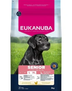 EUKANUBA Senior Large Breeds Chicken 3 kg cibo secco per cani anziani di razze grandi ricco di pollo fresco