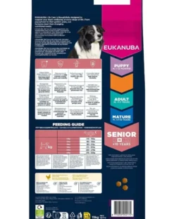 EUKANUBA Senior Medium Breeds Chicken 15 kg cibo secco per cani anziani di razza media ricco di pollo fresco
