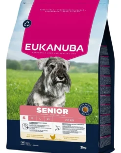 EUKANUBA Senior Small Breeds Chicken 3 kg cibo secco per cani anziani di piccola taglia ricco di pollo fresco
