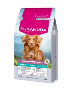 EUKANUBA Special Care Adult Mono-Protein Duck 12 kg cibo secco per cani adulti, ricco di anatra fresca congelata