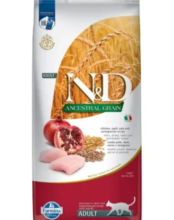 FARMINA N&D Ancestral Adult Cat 10 kg pollo, farro, avena e melograno