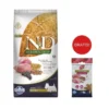 FARMINA N&D Ancestral Grain Dog Adult Mini Agnello & Mirtillo 7 kg alimento per cani di piccola taglia + FARMINA N&D Quinoa Dental Treat Flatulence Mini 60 g (7 pezzi) GRATIS!